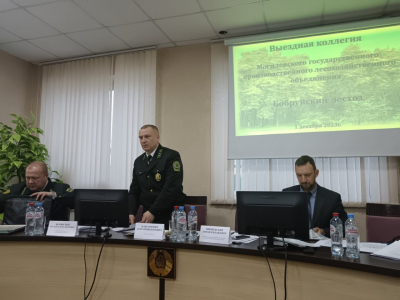 Сегодня состоялось выездное заседание коллегии Могилёвского ГПЛХО в Бобруйском лесхозе.